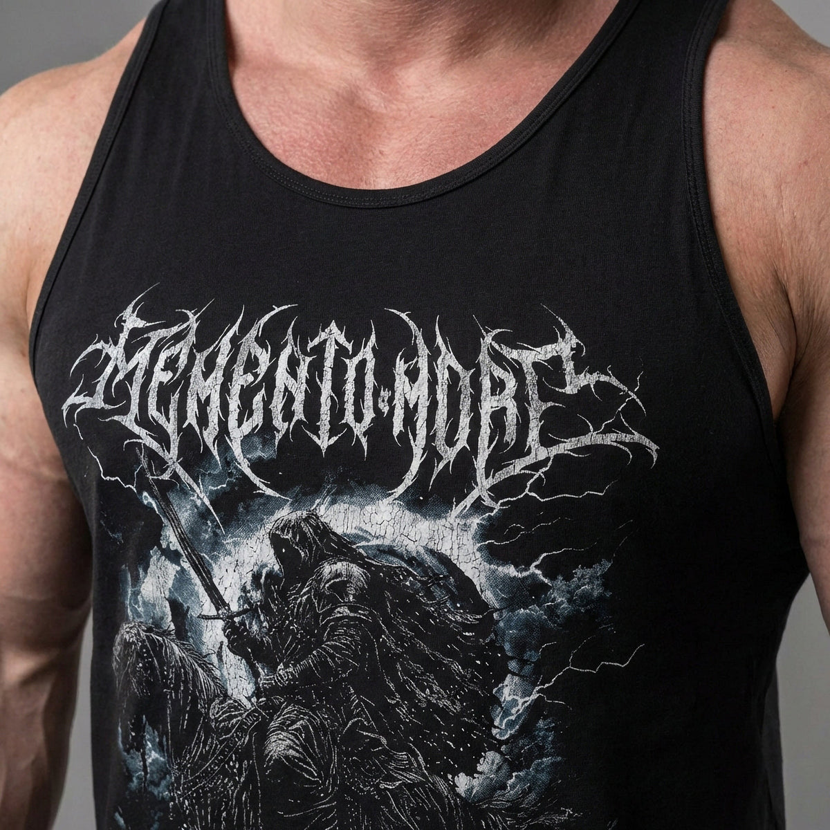 Memento Mori - The Last Rider tank top in Black