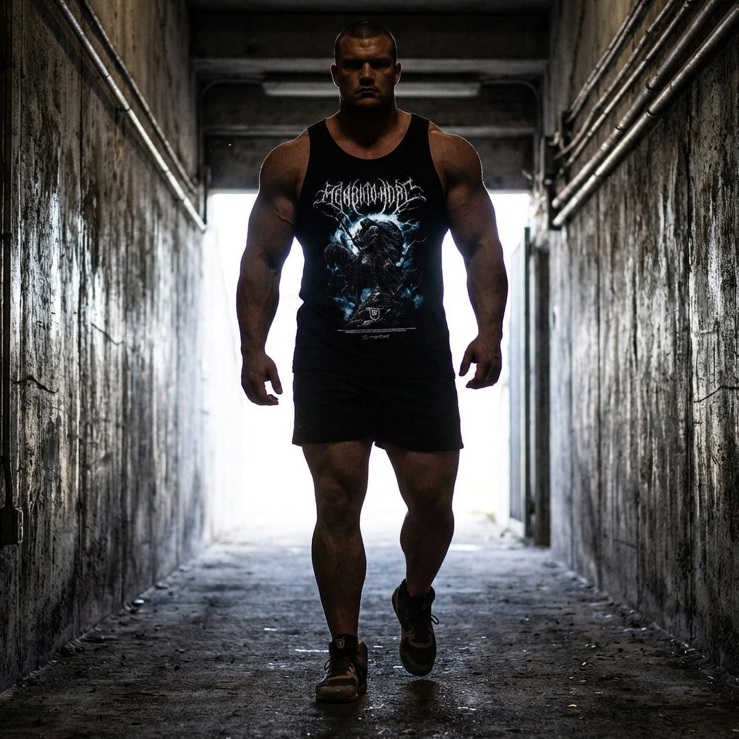 Memento Mori - The Last Rider tank top in Black