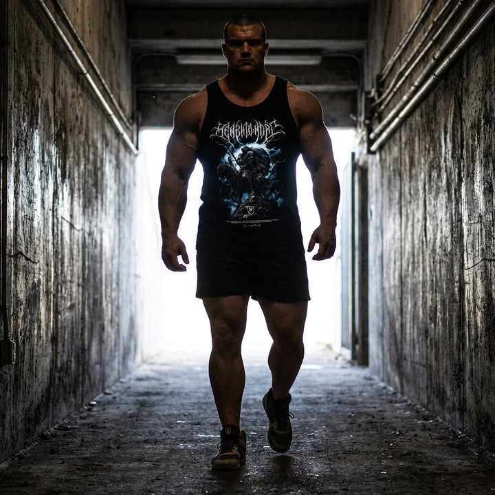 Memento Mori - The Last Rider tank top in Black
