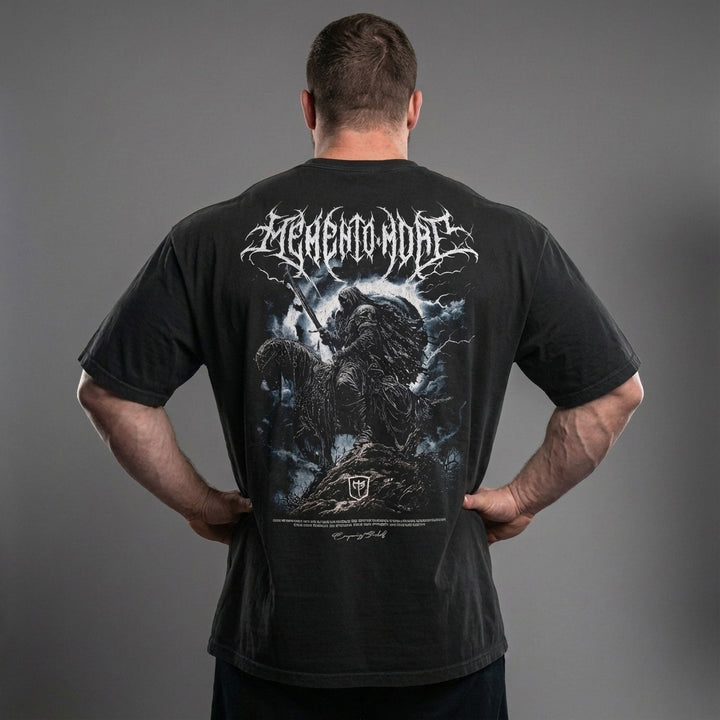 Memento Mori - The Last Rider relaxed fit tee in Black