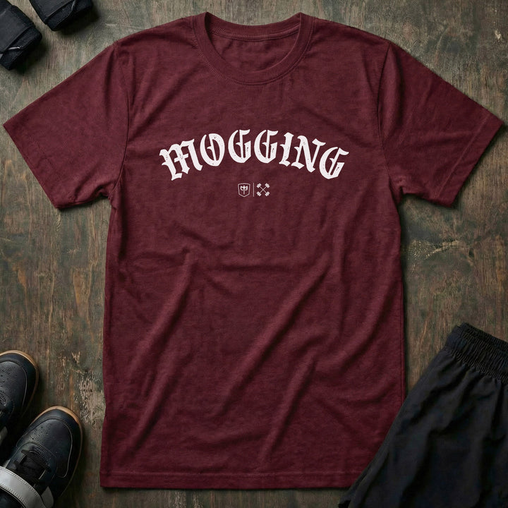 Mogging - Tee - Conquering Barbell