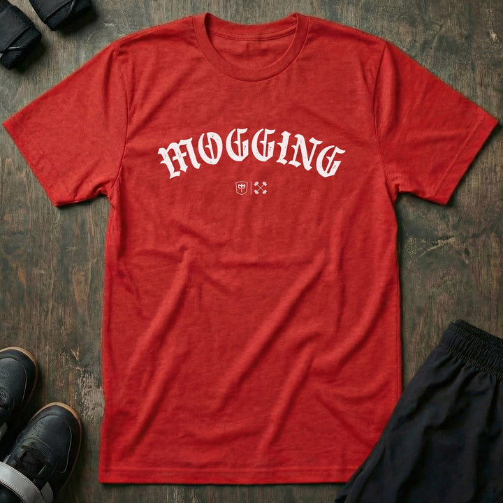 Mogging - Tee - Conquering Barbell