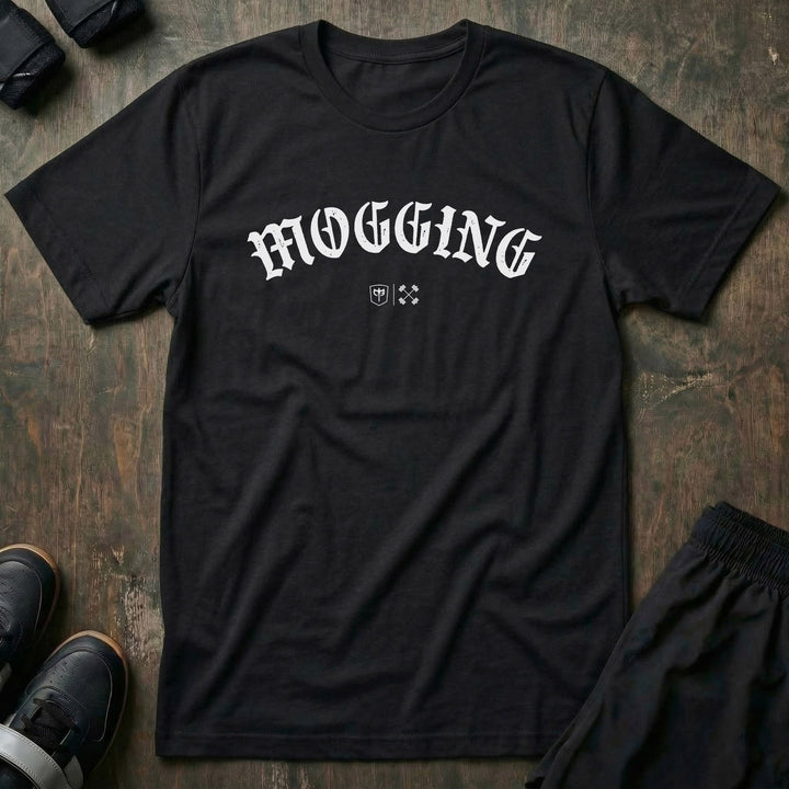 Mogging - Tee - Conquering Barbell
