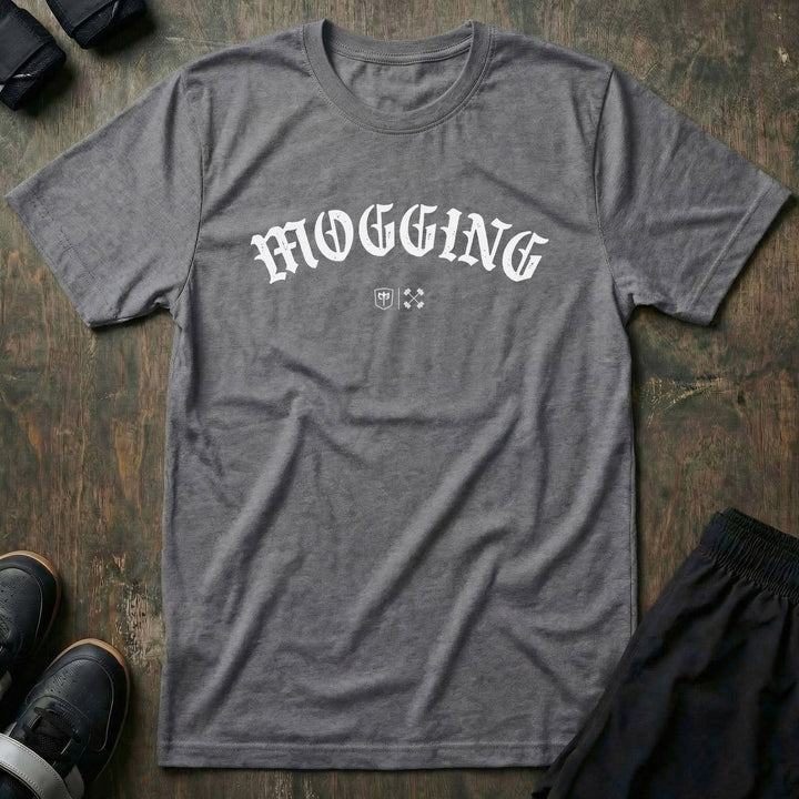 Mogging - Tee - Conquering Barbell
