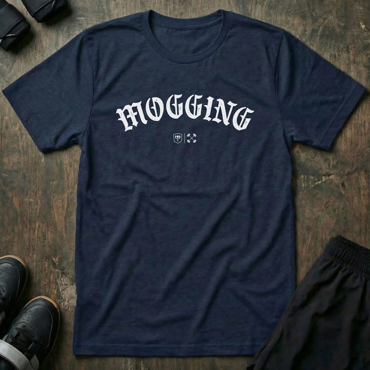 Mogging - Tee - Conquering Barbell