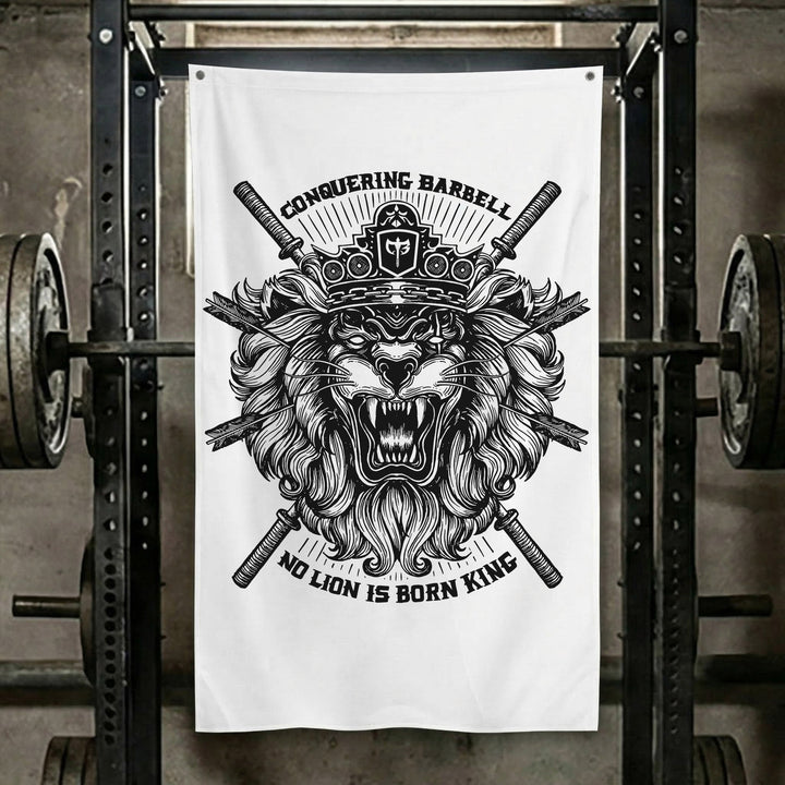 No Lion Is Born King Flag - 3&
