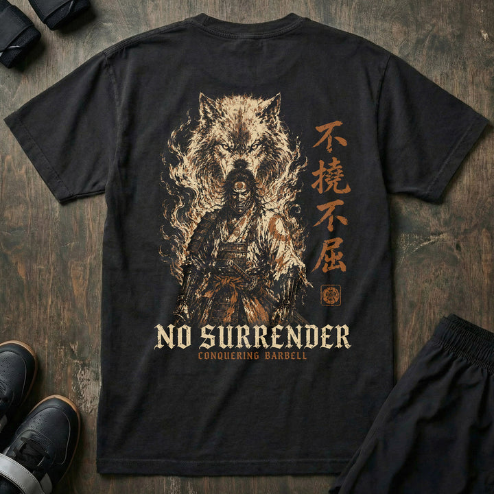 No Surrender Samurai relaxed fit tee in Black