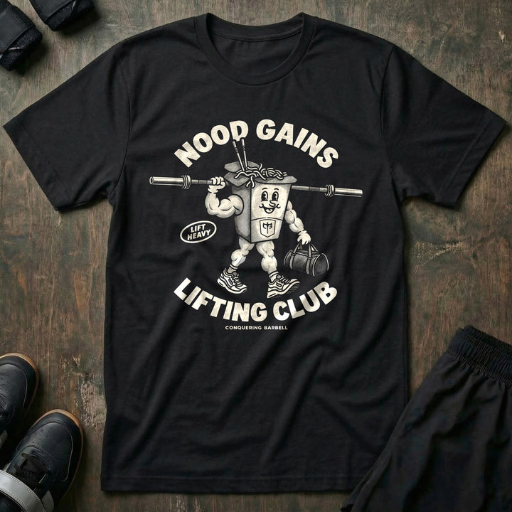 Nood Gains Lifting Club - Tee - Black