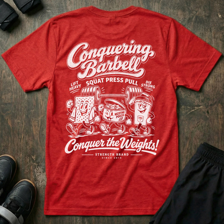 Pre-workout of Champions tee in Red