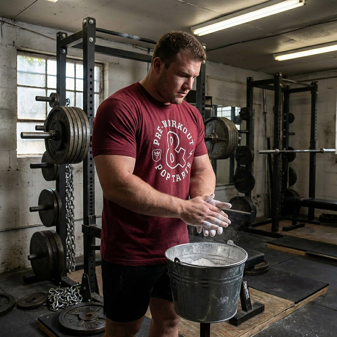 Pre - Workout &amp; Pop Tarts V2.0 on Cardinal Tee - Conquering Barbell