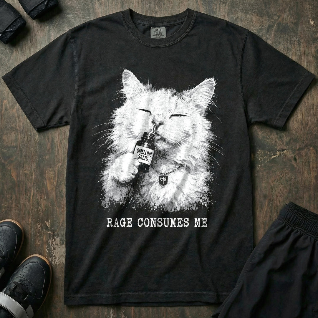 Rage Consumes Me - Relaxed Fit Tee - Black front