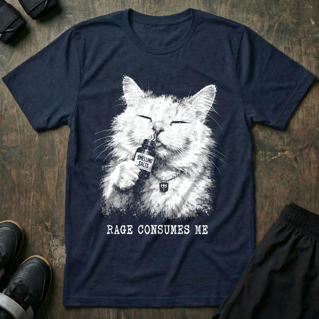 Rage Consumes Me - Tee - Navy front