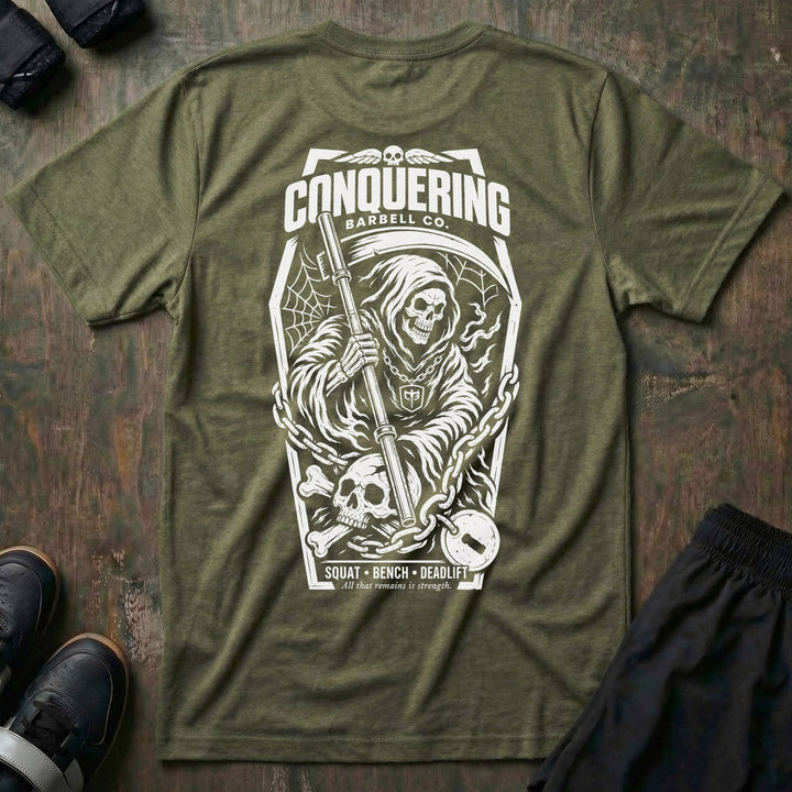 Reaper Gains - Tee - Conquering Barbell
