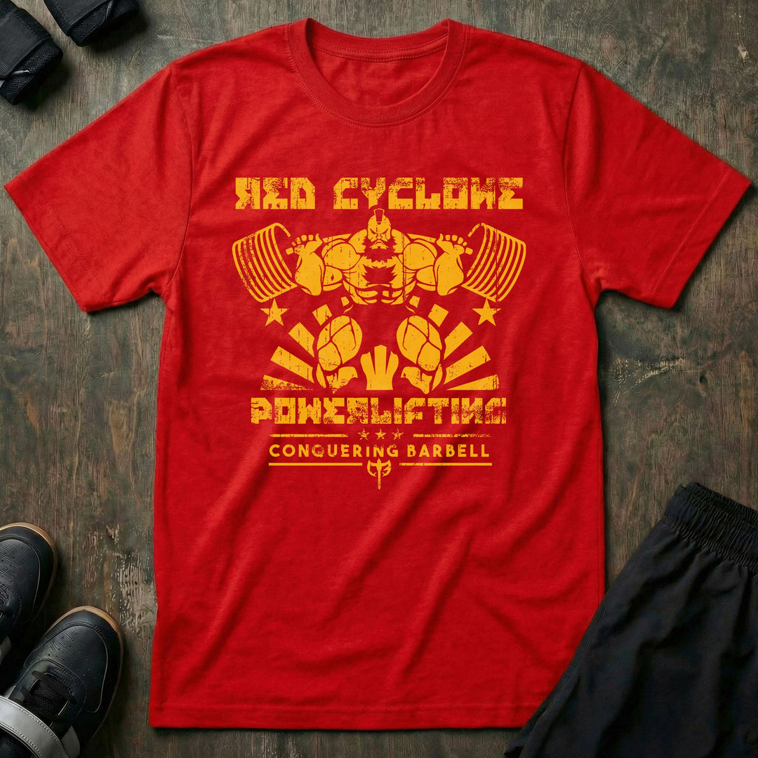 Red Cyclone tee in Red