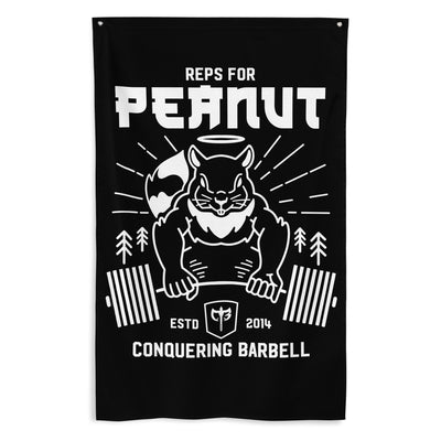 Reps for Peanut - 3' x 5' Polyester Flag - Conquering Barbell