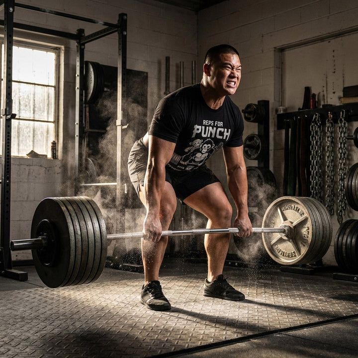 Reps for Punch (The Monkey) Tee - Conquering Barbell