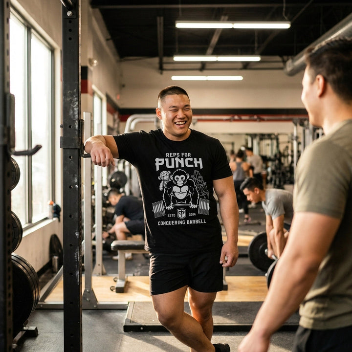 Reps for Punch (The Monkey) Tee - Conquering Barbell