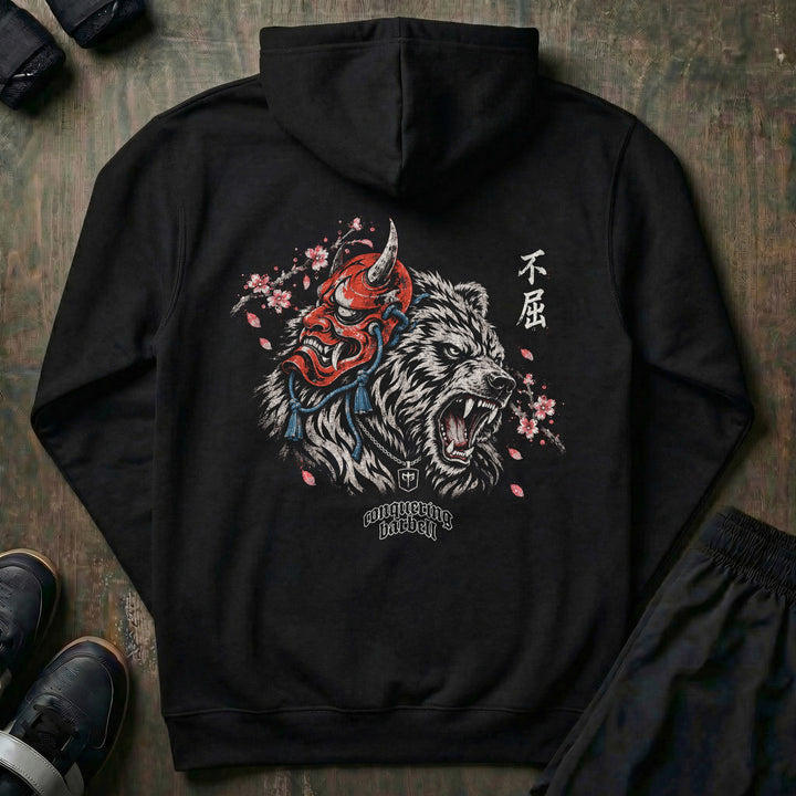 Resilient Bear - Pullover Hoodie - Black back