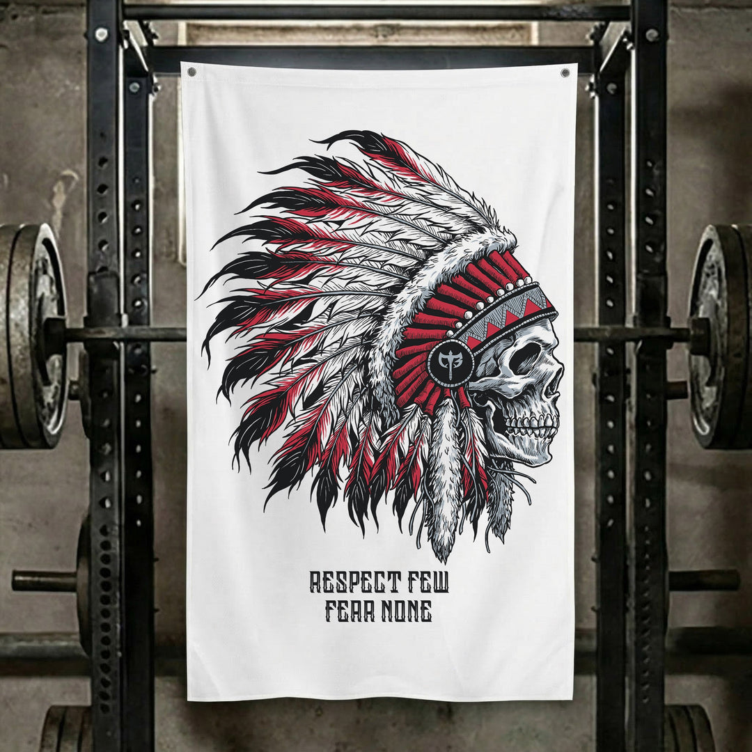Respect Few, Fear None - 3' x 5' Polyester Flag - Conquering Barbell