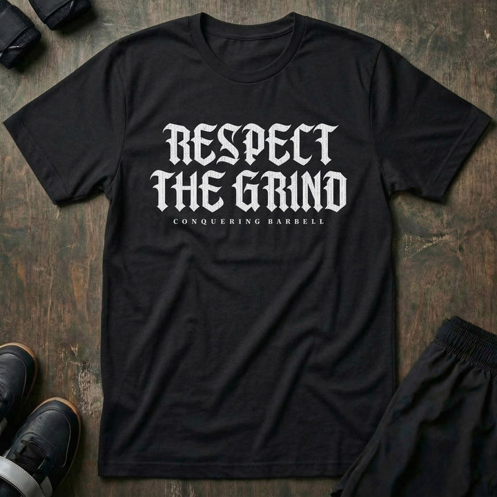 Respect the Grind tee in Black: RESPECT THE GRIND in oversized