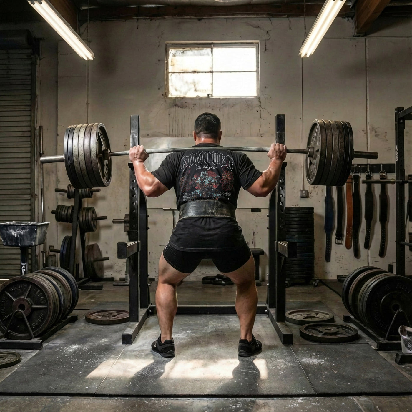 Ronin Squat - Relaxed Fit tee - Conquering Barbell