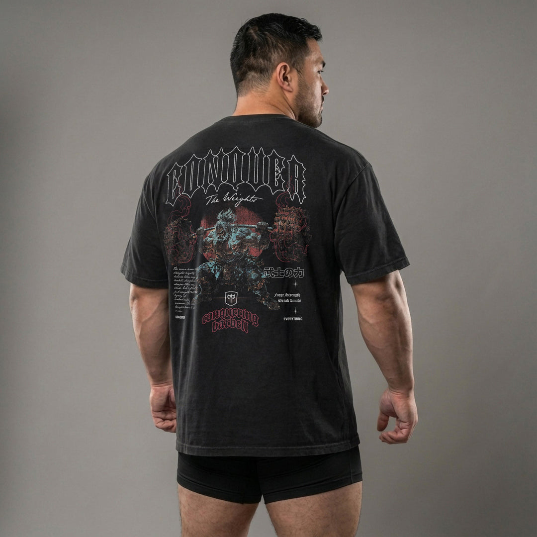 Ronin Squat relaxed fit tee in Black