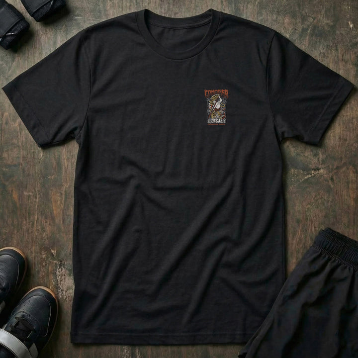 Samurai Conqueror - Black Tee - Conquering Barbell