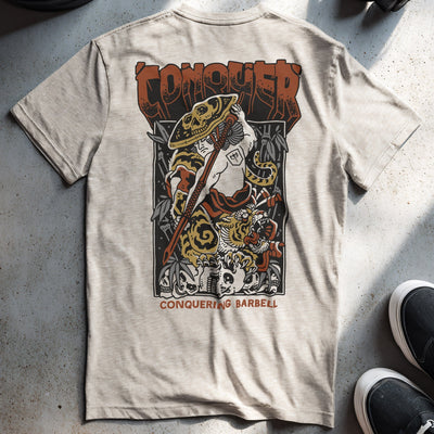 Samurai Conqueror - Sand Tee - Conquering Barbell