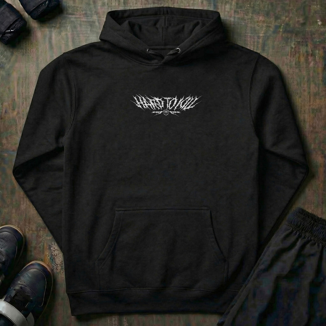 Samurai - Hard to Kill pullover hoodie in Black, front