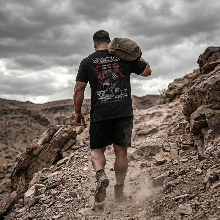 Samurai Hard to Kill relaxed fit tee in Black