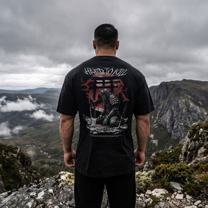 Samurai - Hard to Kill - Oversized tee - Conquering Barbell