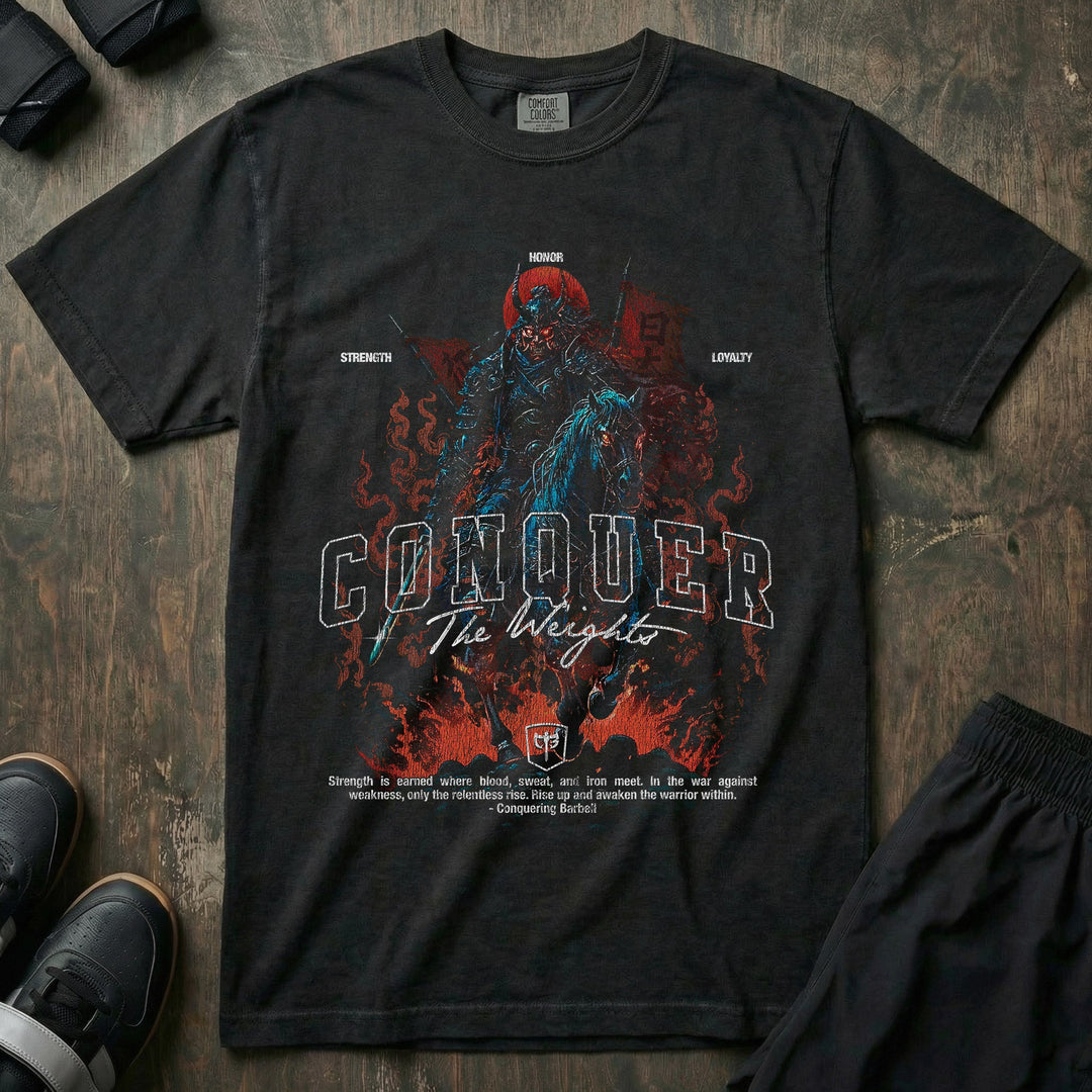 Samurai Warrior relaxed fit tee in Black