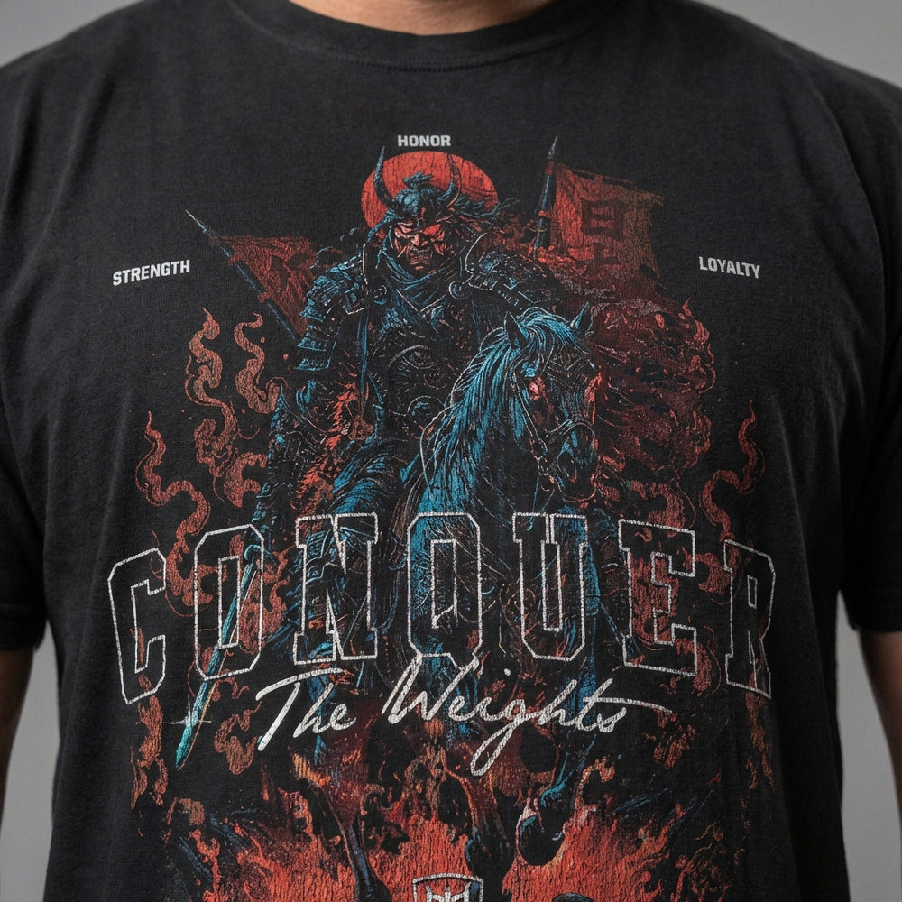 Samurai Warrior relaxed fit tee in Black