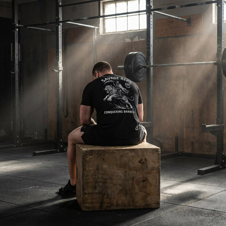 Savage Reps - Black Tee - Conquering Barbell