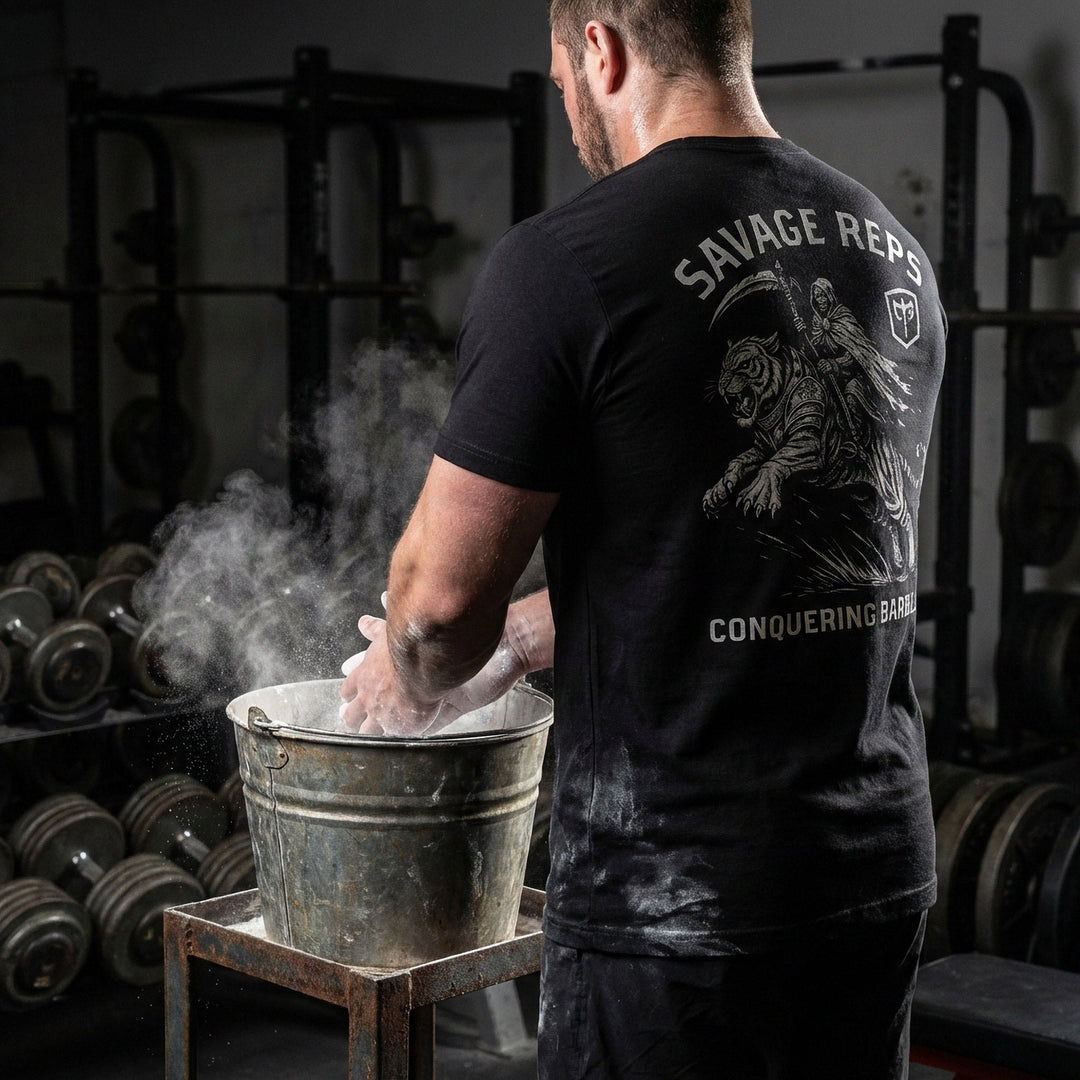 Savage Reps - Black Tee - Conquering Barbell