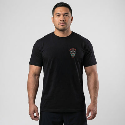 Slaying the Dragon - Black Tee - Conquering Barbell