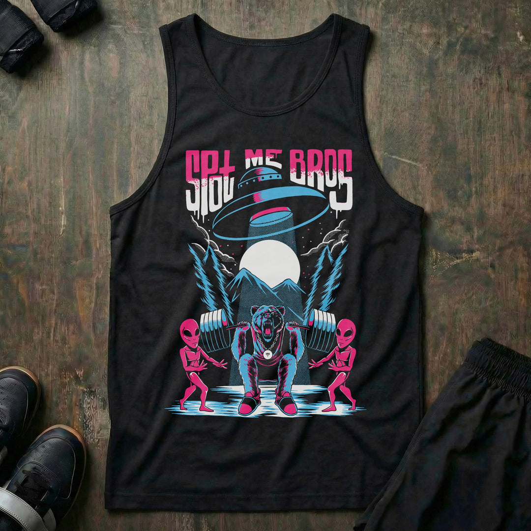Spot Me Bros tank top in Black