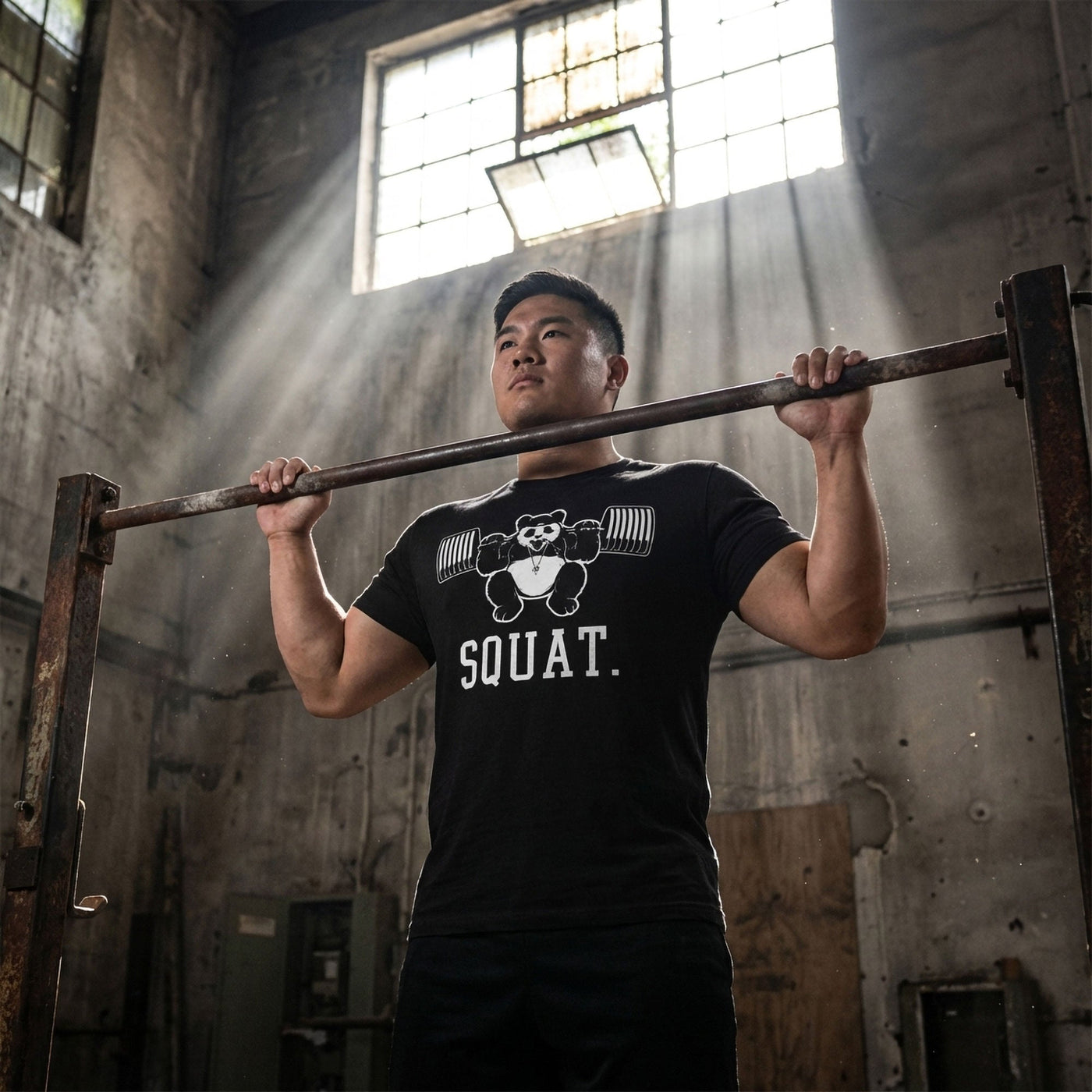Squat Panda Tee - Conquering Barbell