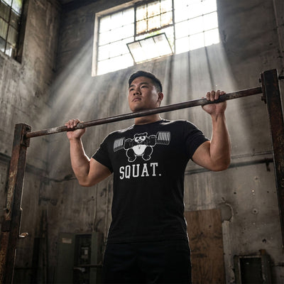 Squat Panda Tee - Conquering Barbell