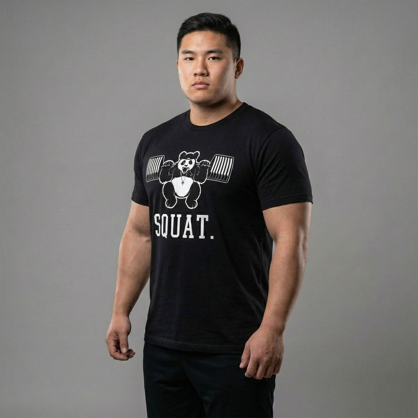 Squat Panda Tee - Conquering Barbell