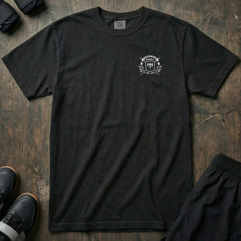 Squat Press Pull Skulls relaxed fit tee in Black