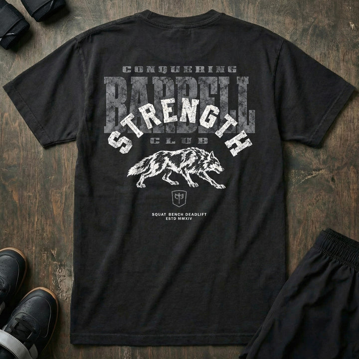 Strength Club - Relaxed Fit Tee - Black back