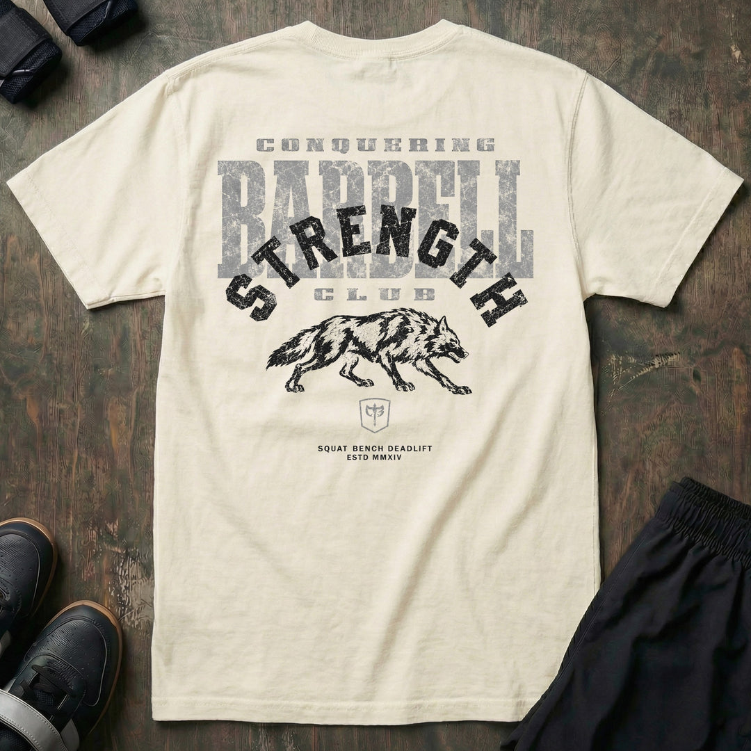 Strength Club - Relaxed Fit Tee - Ivory back