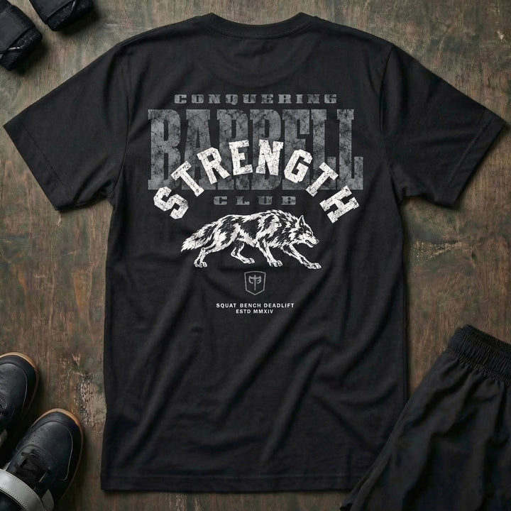 Strength Club - Tee - Black back