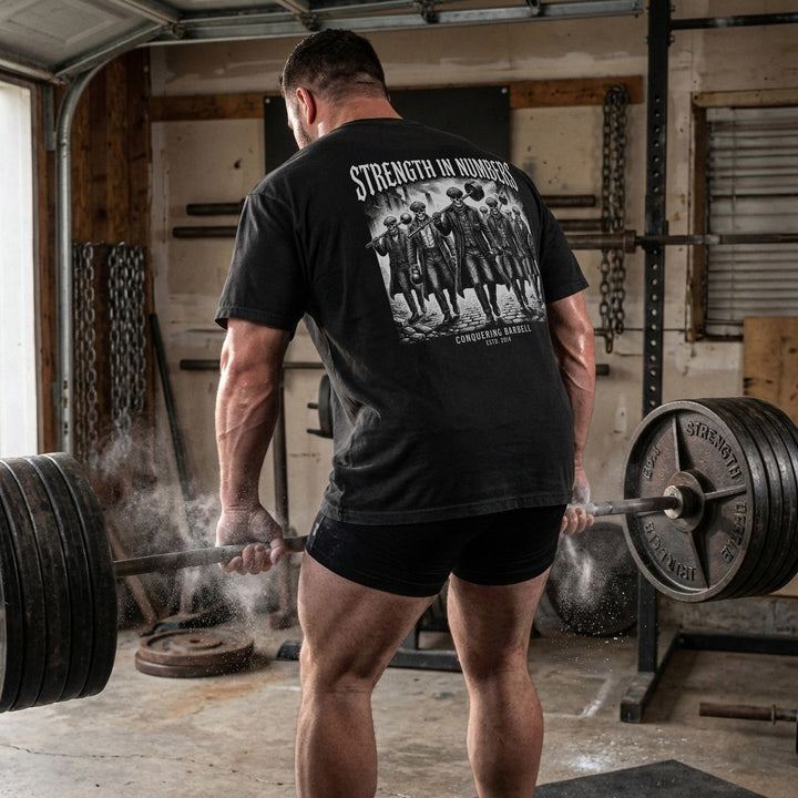Strength in Numbers - Relaxed Fit tee - Conquering Barbell