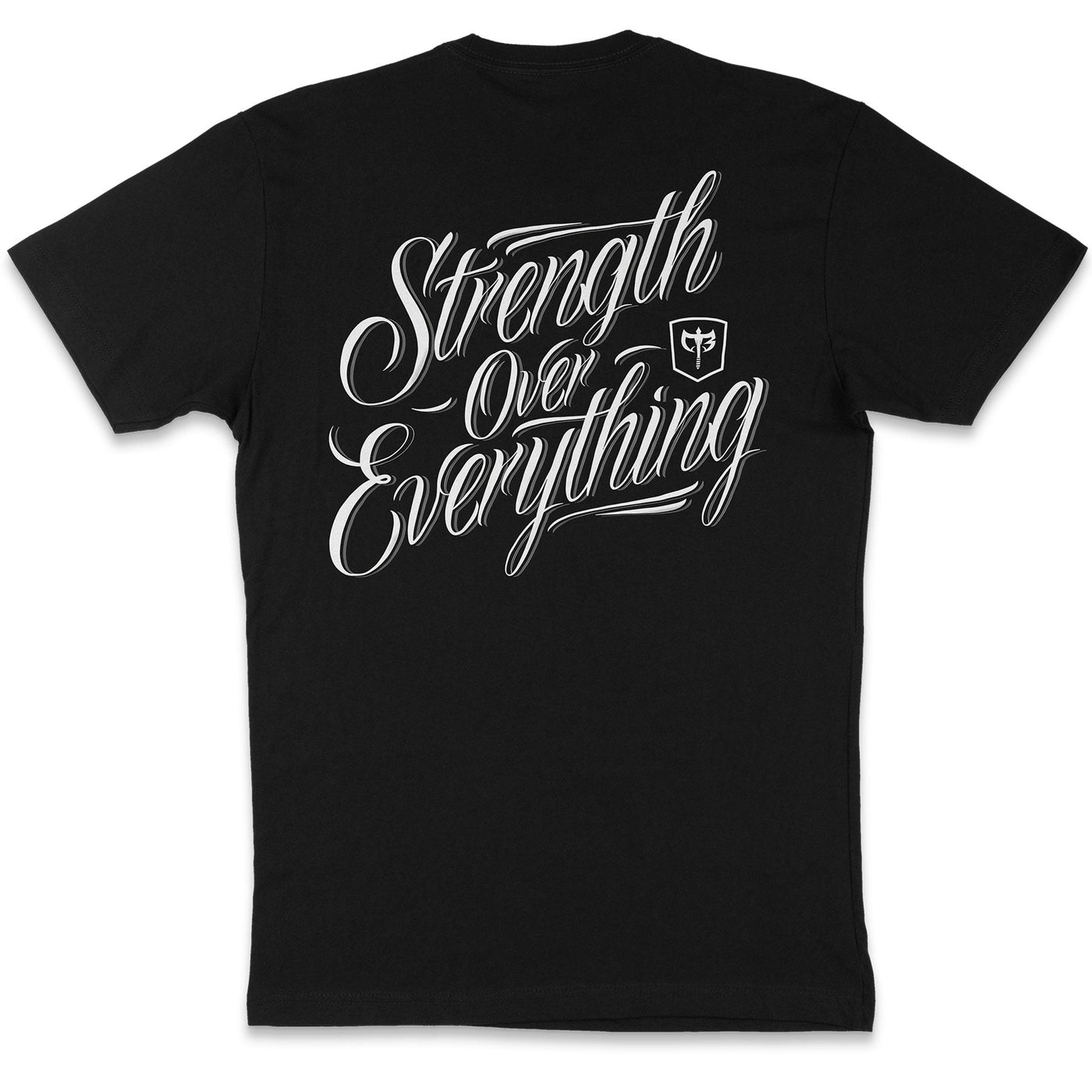 Strength Over Everything - Black Tee - Conquering Barbell