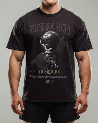 Strength to Endure V2 - Relaxed Fit tee - Conquering Barbell