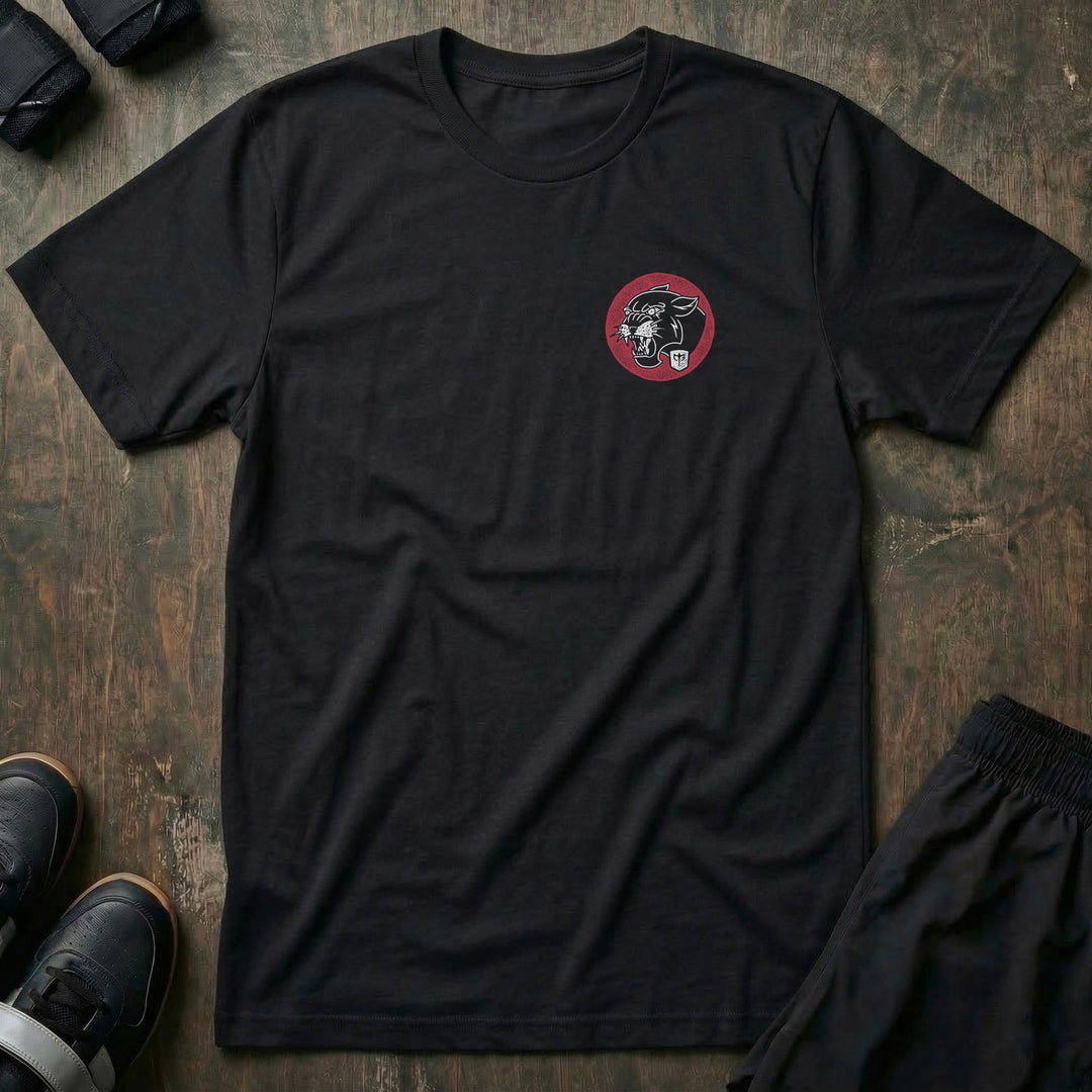 Strong Ones Hard to Kill - on Black Tee - Conquering Barbell
