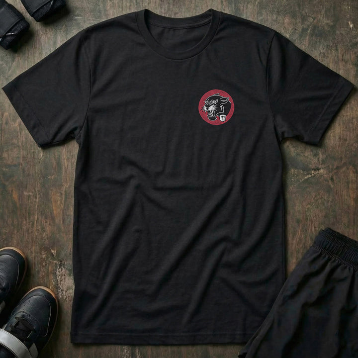 Strong Ones Hard to Kill - on Black Tee - Conquering Barbell