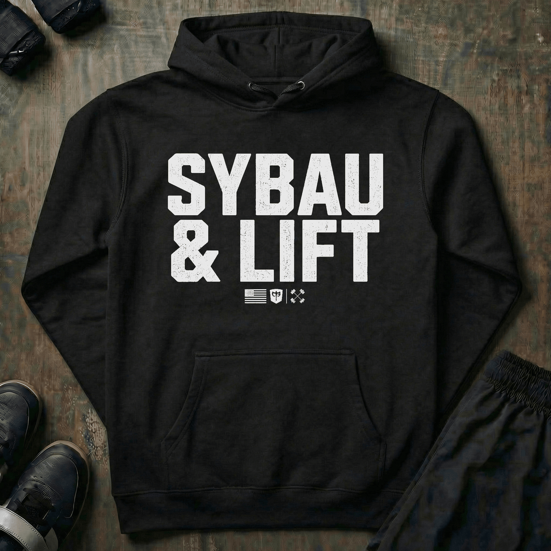 SYBAU & LIFT pullover hoodie in Black